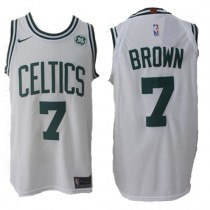 Nike NBA Boston Celtics 7 Jaylen Brown Jersey White