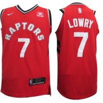 Nike NBA Toronto Raptors 7 Kyle Lowry Jersey Red Authentic Statement Edition