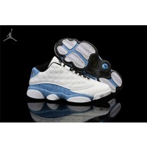 Best Air Jordan 13 Low Quai 54 White Blue Shoes For Sale