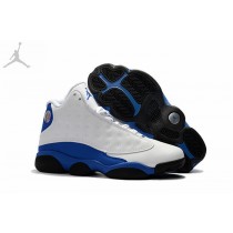Cheap 2018 Air Jordans 13 White Blue Hyper Royal For Sale