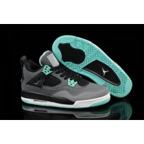 Cheap Air Jordan 4 Retro Grey Green Basketball Shoes Sale