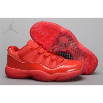 Authentic Jordan Shoes 11 Retro Low All Red PE For Mens