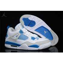 Cheap Big Size Air Jordan 4 Military Blue Shoes Sale