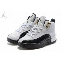 Cheap Kids Jordans 12 Retro Taxi White Black Restock For Sale