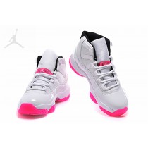 Nike Air Jordan 11 White Pink Shoes For Sale Women Size