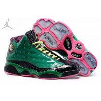 Cool Jordan 13 XIII Doernbecher Green Black Pink Shoes On Sale