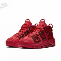 Mens Nike Air More Uptempo QS Chicago Black Red Sale