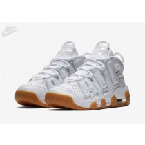 New Nike Air More Uptempo Ocean Bliss White On Feet