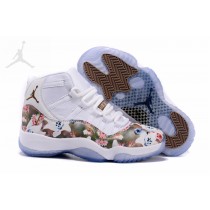 Nice Real Cheap Jordans 11 Floral Flower Sale Store For Women