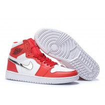 Air Jordan 1 Retro High Silver Medal Gym Red Basketball Shoes