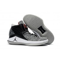 Air Jordan 32 Black University Red-White-Cement Grey Basketball Shoes