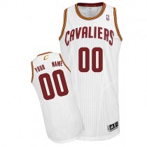 Cavaliers Custom Authentic White NBA Jersey