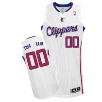 Clippers Custom Authentic White NBA Jersey