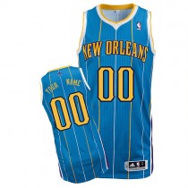 Hornets Custom Authentic Baby Blue NBA Jersey