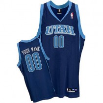 Jazz Custom Authentic Blue NBA Jersey