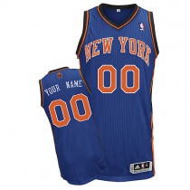 Knicks Custom Authentic Blue NBA Jersey