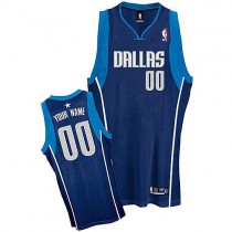 Mavericks Custom Authentic Blue NBA Jersey