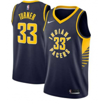 Nike NBA Indiana Pacers 33 Myles Turner Jersey Navy Blue Swingman Icon Edition