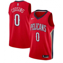 Nike NBA New Orleans Pelicans 0 DeMarcus Cousins Jersey Red Swingman Statement Edition