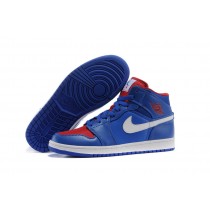 Perfect Air Jordan Retro 1 Blue Red Basketball Shoes