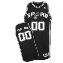 Spurs Custom Authentic Black NBA Jersey