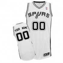 Spurs Custom Authentic White NBA Jersey