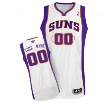 Suns Custom Authentic White NBA Jersey