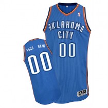 Thunder Custom Authentic Blue NBA Jersey