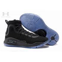 Wholesale Steph Curry 4 Anthracite All Black Custom Shoes Outlet Shop