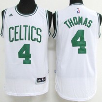 NBA Boston Celtics 4 Isaiah Thomas Throwback Jersey White Swingman Hardwood Classics