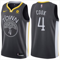 Buy NBA Warriors Quinn Cook #4 'The Town' Grey Jerseys
