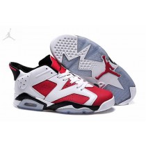 Cheap Air Jordan 6 Retro Low Carmine Red White For Sale