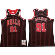 Cheap Dennis Rodman Bulls Pinstripe Throwback NBA Jersey For Sale
