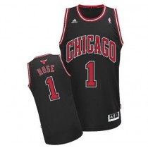 Cheap Derrick Rose Bulls Black Swingman NBA Jersey For Sale