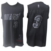 Cheap Dwyane Wade Heat MVP Honorary Edition Black Jerseys