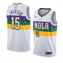 Cheap Frank Jackson Pelicans City Jerseys Mardi Gras White Sale