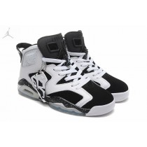 Cheap Girls Air Jordan 6 (VI) Oreo White Black Sale Online