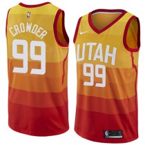 Cheap Jae Crowder Jazz City Edition Jersey Orange For Sale