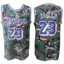 Cheap Lebron James Lakers Camo Hardwood Classics Jersey Sale