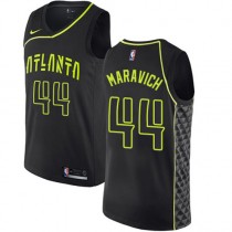 Cheap Pete Maravich Hawks New Black Jersey NBA City Edition