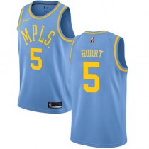 Cheap Robert Horry Retro MPLS Lakers Light Blue NBA Jerseys Sale