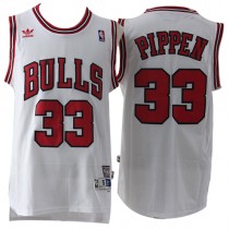 Cheap Scottie Pippen Bulls Throwback NBA Jerseys White For Sale