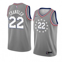 Cheap Wilson Chandler 76ers New Gray City Edition Jersey For Sale