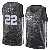 Coolest Rudy Gay Spurs Camo NBA Jerseys City Gray For Sale