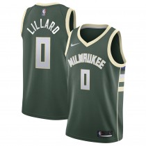 Damian Lillard Milwaukee Bucks Unisex Swingman Player Ocasion Jersey – Icon Edition – Hunter Green