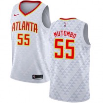 Dikembe Mutombo Hawks White Home NBA Jersey Cheap For Sale