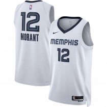 Ja Morant Memphis Grizzlies Unisex Swingman Ocasion Jersey – Association Edition – White