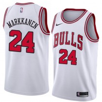 Lauri Markkanen Bulls White Jersey Association Cheap For Men