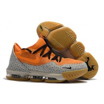 LeBron 16 Low Safari Kumquat Black Nike Shoes Cheap For Sale