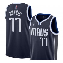 Luka Dončić Dallas Mavericks Jordan Brand Unisex Swingman Jersey - Statement Edition - Navy